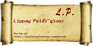 Lippay Pelágiusz névjegykártya
